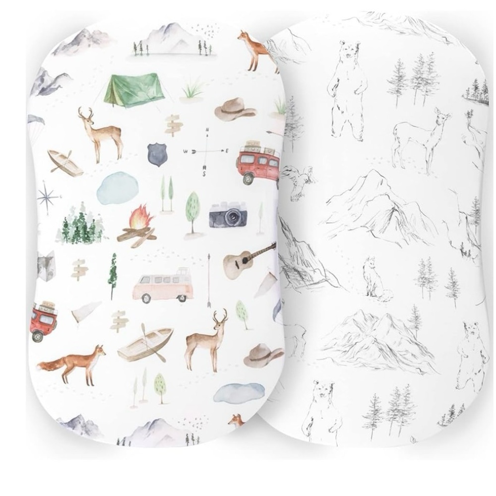 Ultra Soft Stretchy Jersey Universal Fit Bassinet Sheets - 5 pack - New w/o box